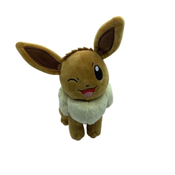 Pokémon Winking Eevee Plush Toy 8” Cute Soft Stuffed Animal - Picture 1 of 7